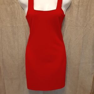 Lady in Red sleeveless zip up the back stretch material size S Forever 21